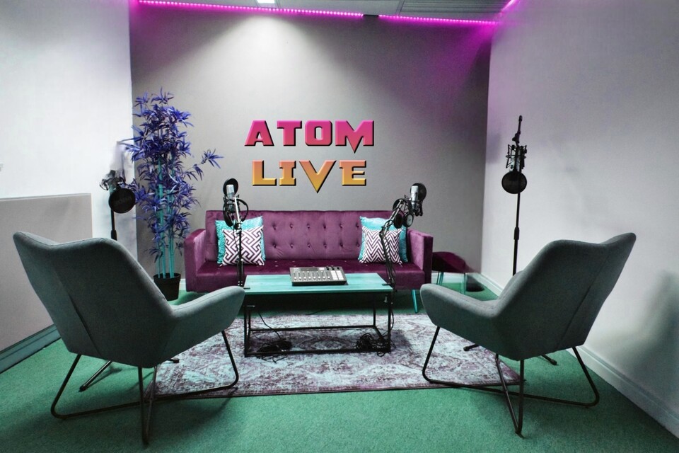 Das Atom Live Podcast Studio im Aufbau. Demnächst mehr zum Projekt😀